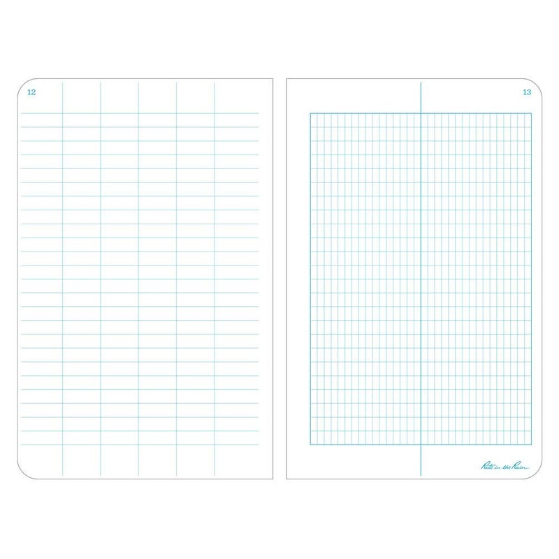 Rite in the Rain Weatherproof Hard Cover Notebook, 4.75" x 7.5", Yellow Cover, Transit Pattern (No. 300F) - Image 3